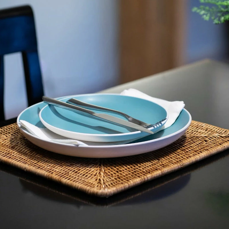 Discount 🛒 Artifacts Trading Company Artifacts Rattan Square Placemat, Honey Brown, Small 🛒 4 Discount 🛒 Artifacts Trading Company Artifacts Rattan Square Placemat, Honey Brown, Small 🛒 - Image 4