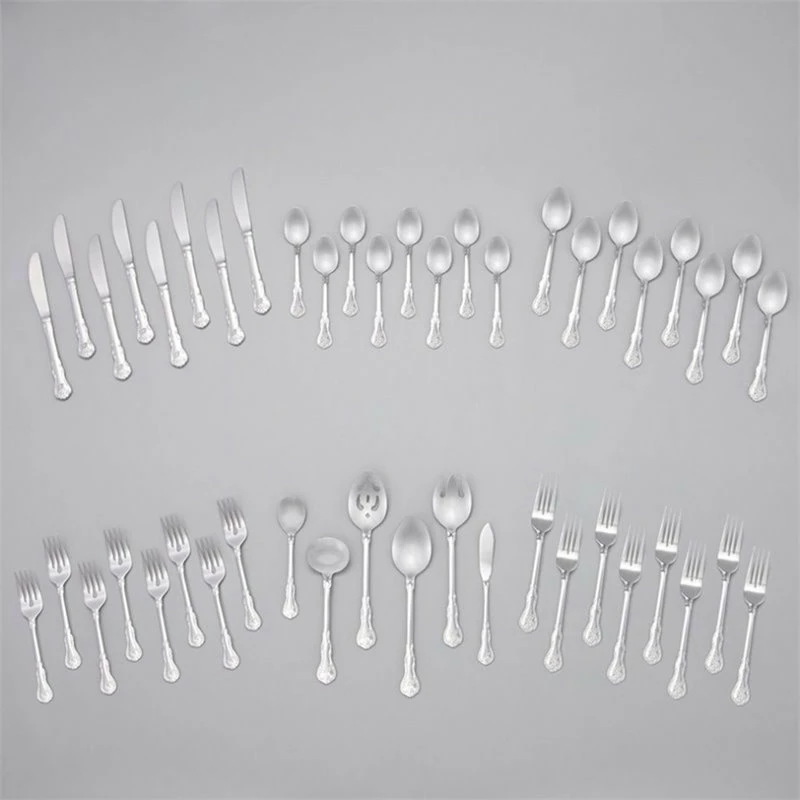Wholesale ๐คฉ RiverRidge Home RiverRidge Bouquet 46-Piece Stainless Steel Letter N Flatware Set In Silver ๐ 4 Wholesale ๐คฉ RiverRidge Home RiverRidge Bouquet 46-Piece Stainless Steel Letter N Flatware Set In Silver ๐ - Image 4