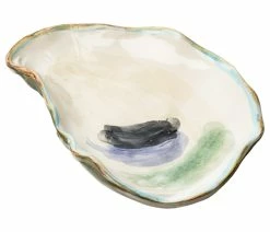 Deals 🛒 Abigails Inc Seaside Oyster Plate, Medium, Set Of 4 🔔