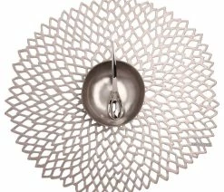 Best deal 😉 Chilewich Pressed Dahlia Table Mat, Gunmetal 🥰