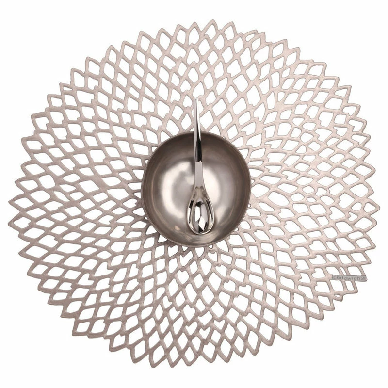 Best deal 😉 Chilewich Pressed Dahlia Table Mat, Gunmetal 🥰 1 Best deal 😉 Chilewich Pressed Dahlia Table Mat, Gunmetal 🥰