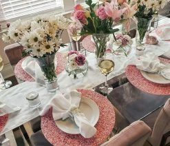 Top 10 🌟 Sparkles Home Shell Placemat - Pink ✔️