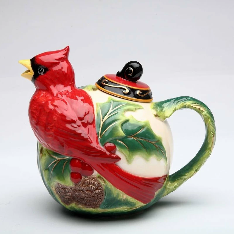 Brand new ❤️ Cosmos Gifts Corp. Cardinal Teapot ❤️ 2 Brand new ❤️ Cosmos Gifts Corp. Cardinal Teapot ❤️ - Image 2