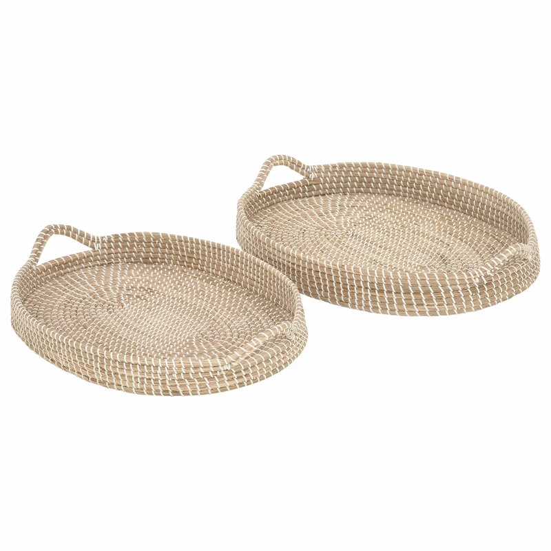 Deals ⭐ Brimfield & May Set Of 2 Brown Sea Grass Boho Style Tray 41196 ✔️ 1 Deals ⭐ Brimfield & May Set Of 2 Brown Sea Grass Boho Style Tray 41196 ✔️
