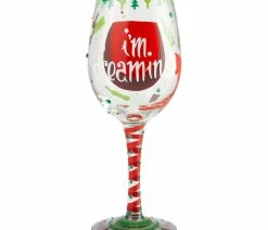 Cheap 🛒 American Glassware "Dreaming Of Wine 🎄 Christmas" Wine Glass By Lolita 😍 -Tabletop Sales Store bb617a330e20813e 9609 w800 h800 b1 p0