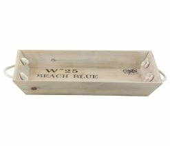 Wholesale 🎁 Brimfield & May Set Of 2 White Wood Coastal Tray 92366 😀 -Tabletop Sales Store bba1636900523ab5 1704 w800 h800 b1 p0