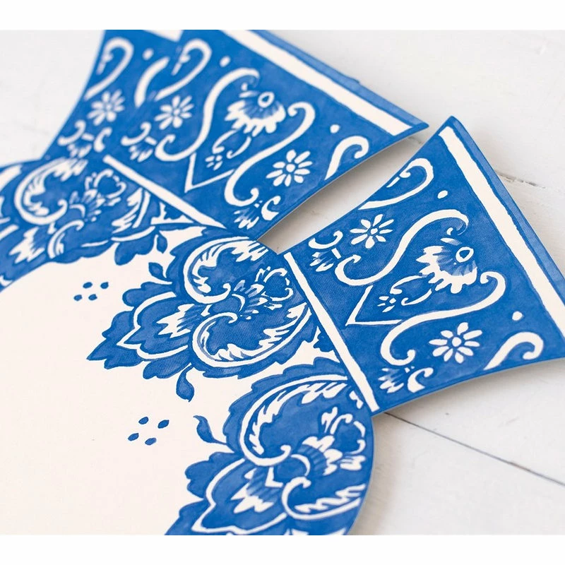 Outlet 🎁 My Swanky Home Luxe Large Blue White Vase Table Accent Place Cards | Set 36 China Urn Label Tag 🛒 4 Outlet 🎁 My Swanky Home Luxe Large Blue White Vase Table Accent Place Cards | Set 36 China Urn Label Tag 🛒 - Image 4