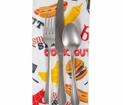 Best Pirce 🛒 Design Imports DII Modern Polyester BBQ Fun Print Outdoor Napkin In Multi-Color (Set Of 6) 🧨 -Tabletop Sales Store be51fe460d03c5b3 8706 w800 h800 b1 p0