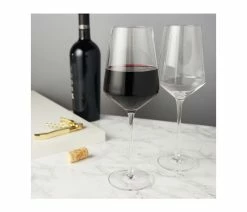 Outlet 🎉 True Brands Raye Crystal Bordeaux Glasses By Viski, Set Of 2 👍 -Tabletop Sales Store bf9184c80091811b 5688 w800 h800 b0 p0