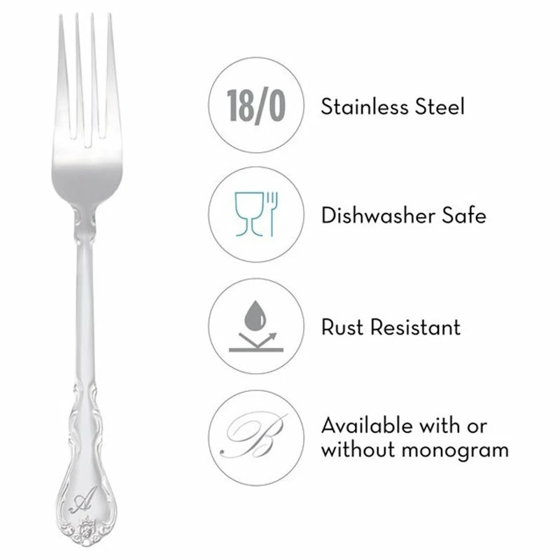 Wholesale ๐คฉ RiverRidge Home RiverRidge Bouquet 46-Piece Stainless Steel Letter N Flatware Set In Silver ๐ 5 Wholesale ๐คฉ RiverRidge Home RiverRidge Bouquet 46-Piece Stainless Steel Letter N Flatware Set In Silver ๐ - Image 5
