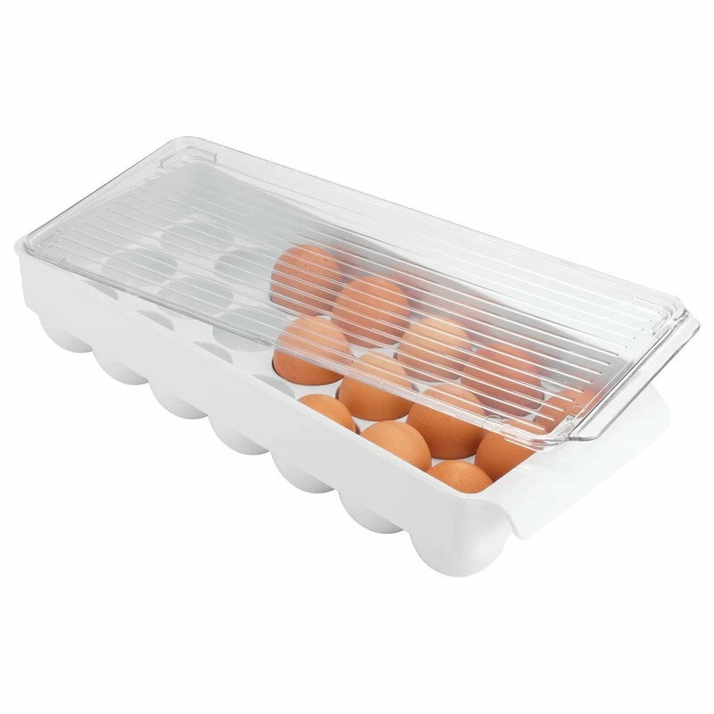 Discount ๐ IDesign Fridge Binz Egg Holder, Large, White And Clear ๐ 4 Discount ๐ IDesign Fridge Binz Egg Holder, Large, White And Clear ๐ - Image 4