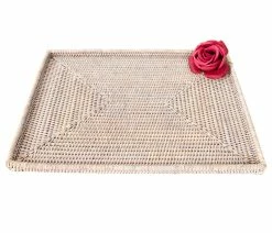 Top 10 ⭐ Artifacts Trading Company Artifacts Rattan Rectangular Tray With Flat Rim, White Wash 🔥 -Tabletop Sales Store c2015f240dc1d517 1006 w800 h800 b1 p0