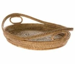 Best Pirce 💯 KOUBOO La Jolla Oval Rattan Tray With Looped Handles, Honey-Brown ⭐ 5 Best Pirce 💯 KOUBOO La Jolla Oval Rattan Tray With Looped Handles, Honey-Brown ⭐ -Tabletop Sales Store c2f1f53e062d3610 3550 w800 h800 b1 p0