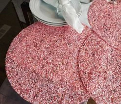Top 10 🌟 Sparkles Home Shell Placemat - Pink ✔️ -Tabletop Sales Store c4218e6e00d283b0 2236 w800 h800 b0 p0