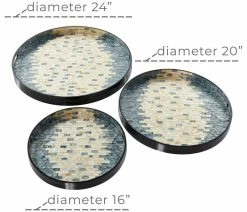 Flash Sale ✔️ Brimfield & May Set Of 3 👩 Mother Of Pearl Coastal Tray 84444 ✨ -Tabletop Sales Store c451fe9700522f5e 5050 w800 h800 b1 p0