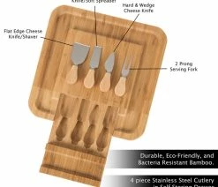 Top 10 😍 Bamboo Cheese Serving Tray With 4 Piece Cutlery Set By Classic Cuisine 🎉 8 Top 10 😍 Bamboo Cheese Serving Tray With 4 Piece Cutlery Set By Classic Cuisine 🎉 -Tabletop Sales Store c52198800b7b1677 4750 w800 h800 b1 p0