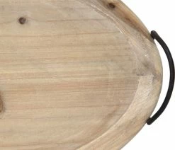 Budget 😉 HomeRoots 18" Oval Natural Ivory-Finished Wood With Curved Black Metal Handles 💯 8 Budget 😉 HomeRoots 18" Oval Natural Ivory-Finished Wood With Curved Black Metal Handles 💯 -Tabletop Sales Store c561bc5e0f68b61c 2726 w800 h800 b0 p0