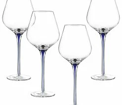 Top 10 ✔️ Qualia Glass, Inc. Tempest Cobalt Goblets, Set Of 4 ⌛