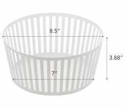 Coupon 🧨 Yamazaki Home Fruit Basket, Steel, Tall, White, Tall 😀 -Tabletop Sales Store c821c4ac025ad57f 2652 w800 h800 b1 p0