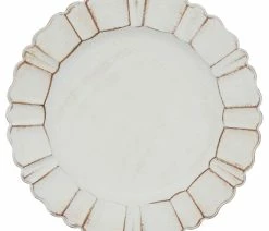 Top 10 โ๏ธ Saro Lifestyle Scalloped Ruffled Design Charger Plates, Set Of 4, Ivory ๐