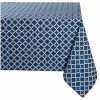 Best Sale 👏 Design Imports Nautical Blue Lattice Tablecloth 60X104 👍