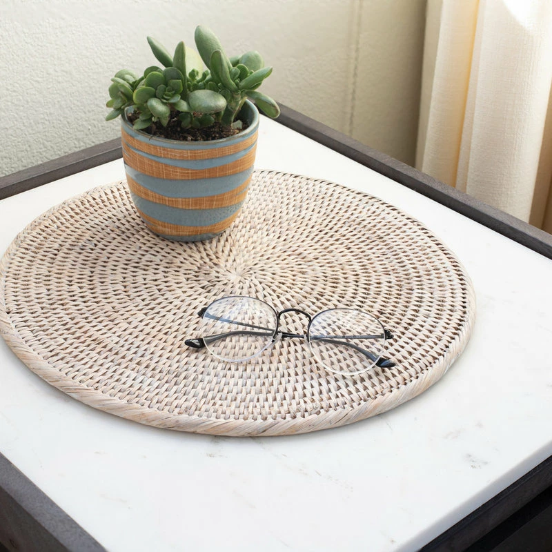 Best deal ๐ Artifacts Trading Company Artifacts Rattan Round Placemat, White Wash, Medium ๐ 7 Best deal ๐ Artifacts Trading Company Artifacts Rattan Round Placemat, White Wash, Medium ๐ - Image 7