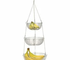 Buy 🎉 RSVP International Woven Wire Hanging Basket - Chrome 💯