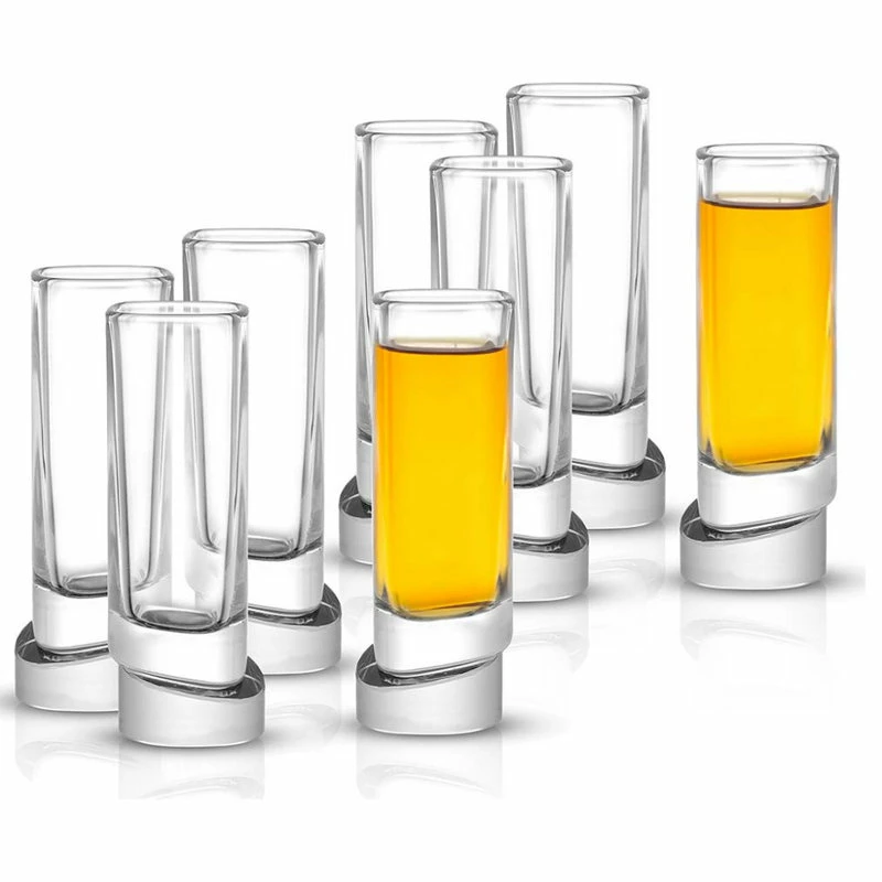 Brand new 🥰 JoyJolt Aqua Vitae Square Off Base Shot Glasses 1.58 Oz, Set Of 4 👍 7 Brand new 🥰 JoyJolt Aqua Vitae Square Off Base Shot Glasses 1.58 Oz, Set Of 4 👍 - Image 7