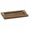 Best deal 😀 Benzara, Woodland Imprts, The Urban Port Simply Classic Wood Steel Rectangle Tray ⭐