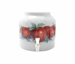Promo 💯 Goldwell Designs® Goldwell Designs Apples Design Water Dispenser Crock 😍