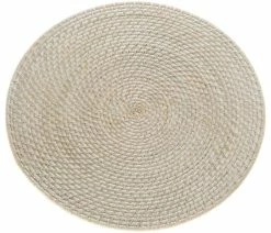 Best reviews of 🛒 KOUBOO Laguna Round Rattan Placemat 15" Diameter, White-Wash 🎉