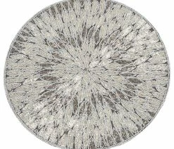 Coupon ๐ Fenncostyles.com Jaipur Handmade Beded Design 15-inch Round Placemat - 1-Piece, Pewter ๐