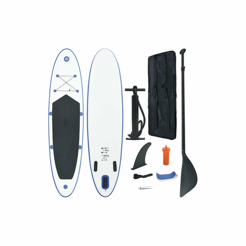 Buy ๐ Vida XL LLC VidaXL Stand Up Paddle Board Set SUP Surfboard Inflatable Blue And White Deck ๐ 1 Buy ๐ Vida XL LLC VidaXL Stand Up Paddle Board Set SUP Surfboard Inflatable Blue And White Deck ๐