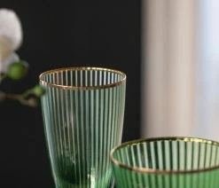 Buy 💯 A&B Home Set Of 2 Green Champagne Flute With Gold Rim D3x10" ⌛ -Tabletop Sales Store d79121630102dcf3 6026 w800 h800 b0 p0