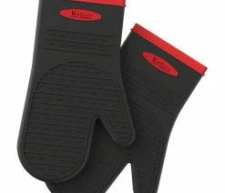 Best reviews of ✨ Kraus USA, Inc. Heat-Resistant Food-Safe Silicone Non-Slip Oven Mitt Pack Of 2 👍