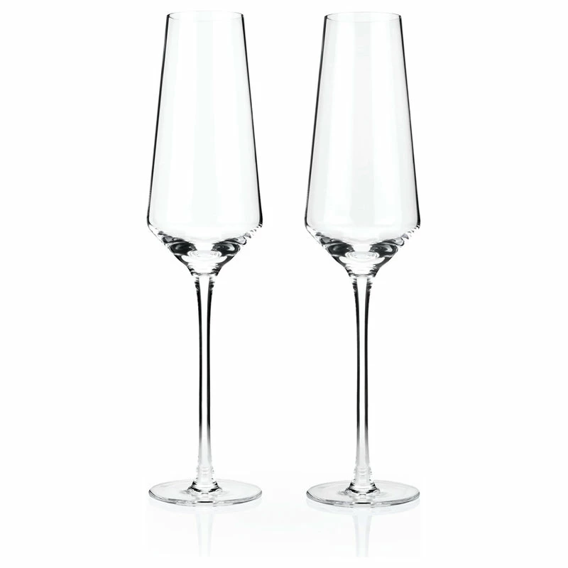 New ๐คฉ True Brands Raye Crystal Champagne Flutes By Viski, Set Of 2 ๐ 1 New ๐คฉ True Brands Raye Crystal Champagne Flutes By Viski, Set Of 2 ๐