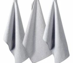 Discount ⌛ Design Imports DII Gray Solid Chambray Dishtowel, Set Of 3 🤩