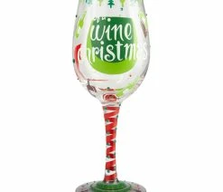 Cheap 🛒 American Glassware "Dreaming Of Wine 🎄 Christmas" Wine Glass By Lolita 😍