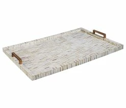 Promo 🔥 Regina Andrew Tray Multi-Tone Bone And Brass Tray, Natural, 24"W (20-1039 504X20J) 🔔