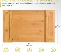 Best deal ❤️ Brawbuy Bamboo Cheese Board Charcuterie Board, 16" X 10" X 1.2" 💯 -Tabletop Sales Store e04118b901b5786c 1120 w800 h800 b0 p0