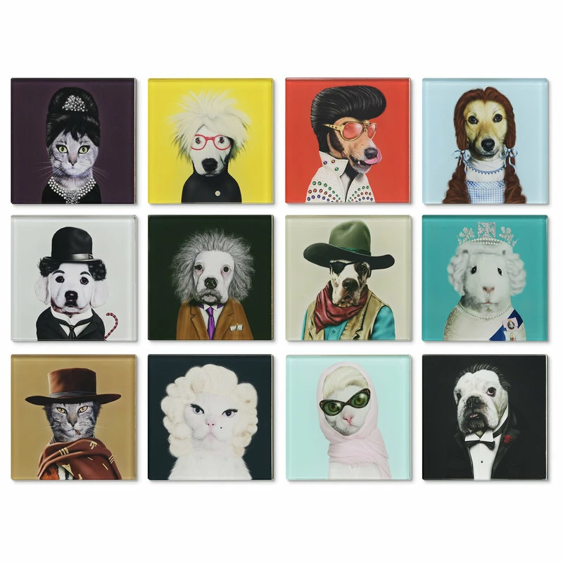 Best Sale ๐ Empire Art Direct Glass Drink Coasters With Cork Bottom, Pets Rock Icons 12 Characters โค๏ธ 1 Best Sale ๐ Empire Art Direct Glass Drink Coasters With Cork Bottom, Pets Rock Icons 12 Characters โค๏ธ
