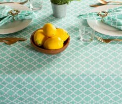 Outlet 🔔 Design Imports DII Aqua Lattice Tablecloth 🧨 -Tabletop Sales Store e3a1a3d3019d1878 6047 w800 h800 b0 p0