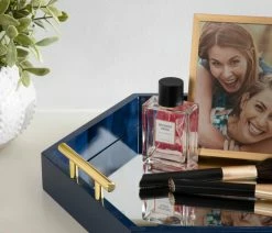 Coupon 😉 Uniek Lipton Hexagon Decorative Tray With Metal Handles, Navy Blue/Mirror 18x18 ❤️ -Tabletop Sales Store e621979f01fc50db 6242 w800 h800 b0 p0