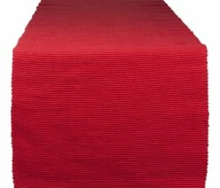 Top 10 🌟 Design Imports Dii Tango Red Ribbed Table Runner 13x72 🧨