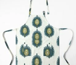 Best reviews of 👏 Exclusive Fabrics & Furnishings, LLC Mayan Teal Printed Cotton Apron, 27"W X 34"L 🎉 -Tabletop Sales Store e761f300025dbbe8 2343 w800 h800 b1 p0