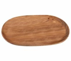 Best Pirce 😉 Woodard & Charles Acacia Wood Oval Tray ✔️