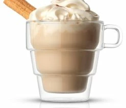 Brand new ❤️ JoyJolt Pila Double Walled Coffee Glass Tea Cups 16 Oz, Set Of 2 🌟 -Tabletop Sales Store e981bdac01b0eeff 9587 w800 h800 b1 p0