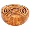 Best Pirce 🤩 BeldiNest Handmade Olive Wood Nesting Bowls Set Of Six Salad Bowls ⭐