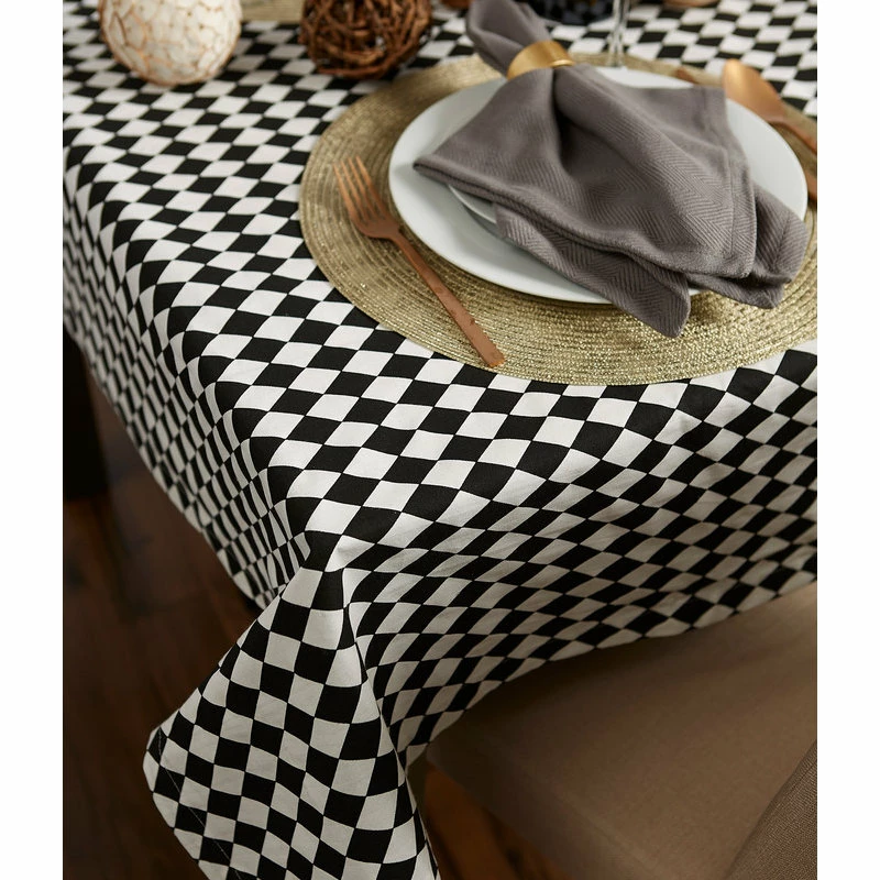 Best deal β Design Imports DII Black And Cream Harlequin Print Tablecloth 𧨠2 Best deal β Design Imports DII Black And Cream Harlequin Print Tablecloth 𧨠- Image 2