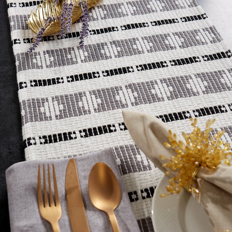 Budget ๐ Design Imports DII Black/Gray Colby Southwest Table Runner ๐ 5 Budget ๐ Design Imports DII Black/Gray Colby Southwest Table Runner ๐ - Image 5